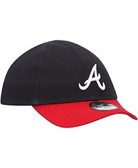 Infant Boys and Girls New Era Navy Atlanta Braves Team Color My First 9TWENTY Flex Hat