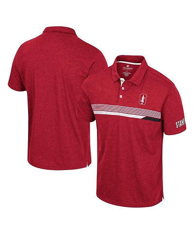 Men's Colosseum Cardinal Stanford Cardinal No Problemo Polo Shirt