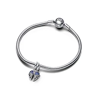 Pandora Cubic Zirconia Split Able Angel Wings Dangle Charm