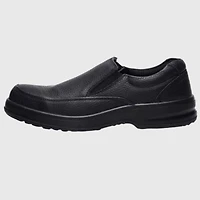 Alpine Swiss Men's Arbete Work Shoes Slip Resistant Real Leather Slip-On Loafers