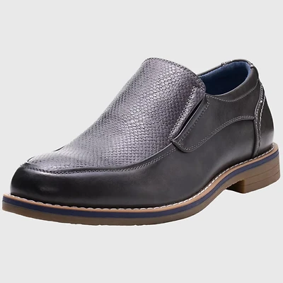 Alpine Swiss Carter Mens Slip On Loafers Snakeskin Dress Shoes Leather Lined