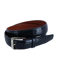 Trafalgar Men's 30mm Mock Alligator Embossed Italian Leather Belt