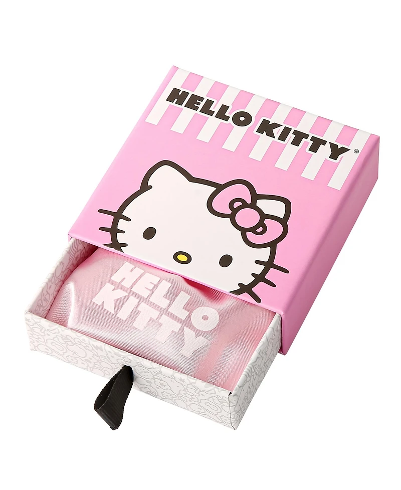 Sanrio Hello Kitty Enamel Pink Cubic Zirconia Necklace - 18'' Chain, Authentic Officially Licensed