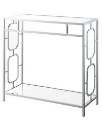 Convenience Concepts 31.5" Omega Glass Hall Table with Shelf
