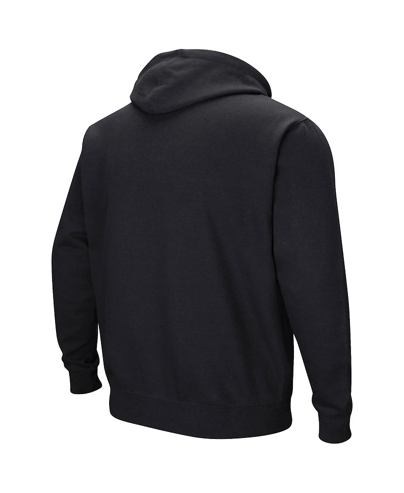 Men's Colosseum Black Iowa Hawkeyes Sunrise Pullover Hoodie