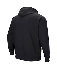 Men's Colosseum Black Iowa Hawkeyes Sunrise Pullover Hoodie