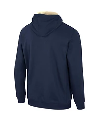 Men's Colosseum Navy Midshipmen Half-Zip Hoodie