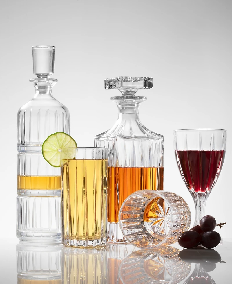 Godinger Parallels Double Old-Fashioned Glasses, Set of 6