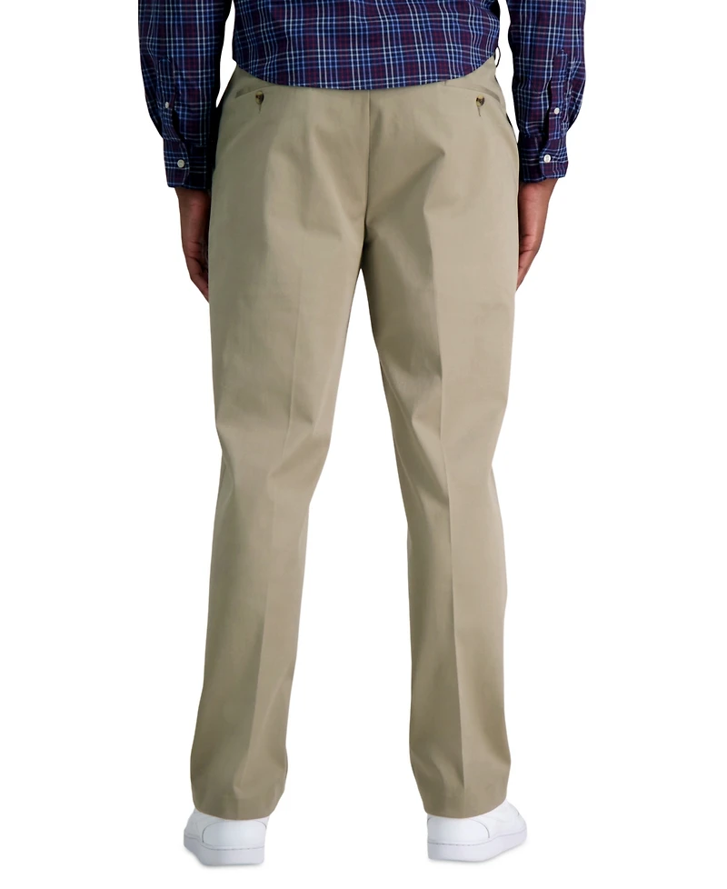 Haggar Men's Big & Tall Iron Free Premium Khaki Classic-Fit Flat Front Pant