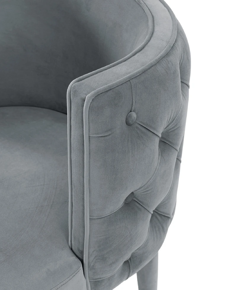 Manhattan Comfort Maya 2-Piece Velvet Upholstered Dining Chair Set
