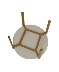 Manhattan Comfort Gales 46.54" Medium Density Fiberboard Round Dining Table