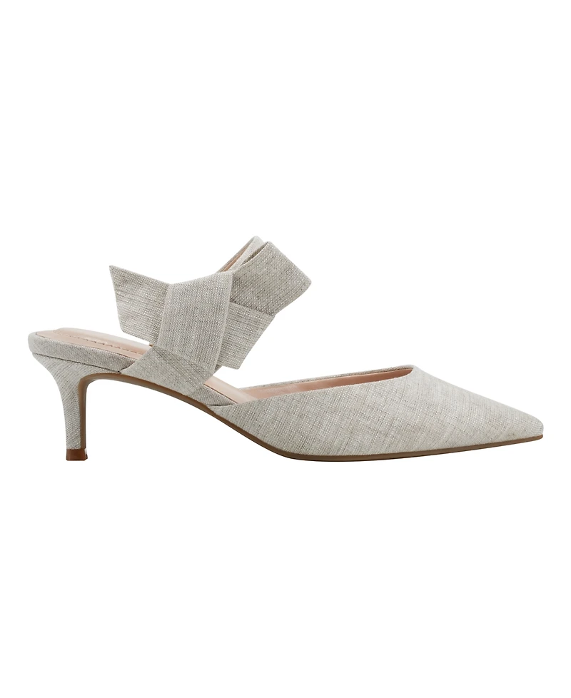 Bandolino Women's Millie Pointed Toe Kitten Heel Mules