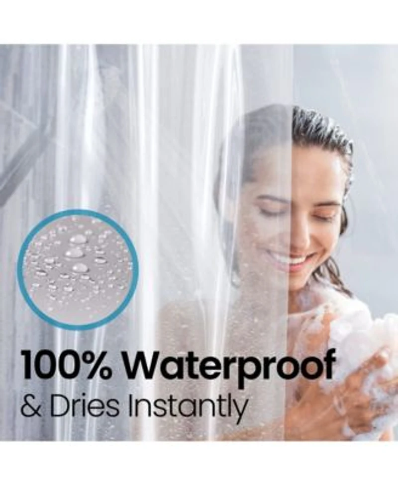 Liba 8g Peva Extra Heavy Weight Shower Curtain Bathroom