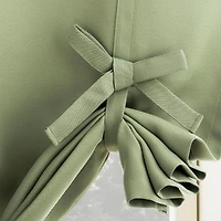 Preston Energy Saving Blackout Rod Pocket Window Tie-up Shade