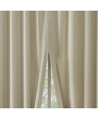 Aria Magnetic Closure Theater Grade 100% Blackout Back Tab Curtain Panel Pair