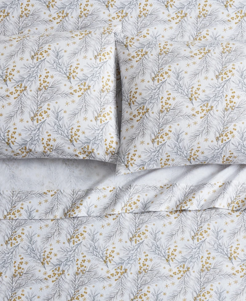 Tahari Home Pine 100% Cotton Flannel 4-Pc. Sheet Set, Full