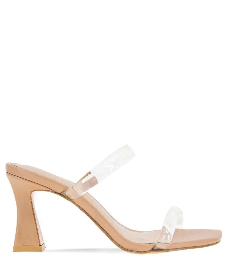 BCBGeneration Women's Routa Double Band Slide Heel Dress Sandals