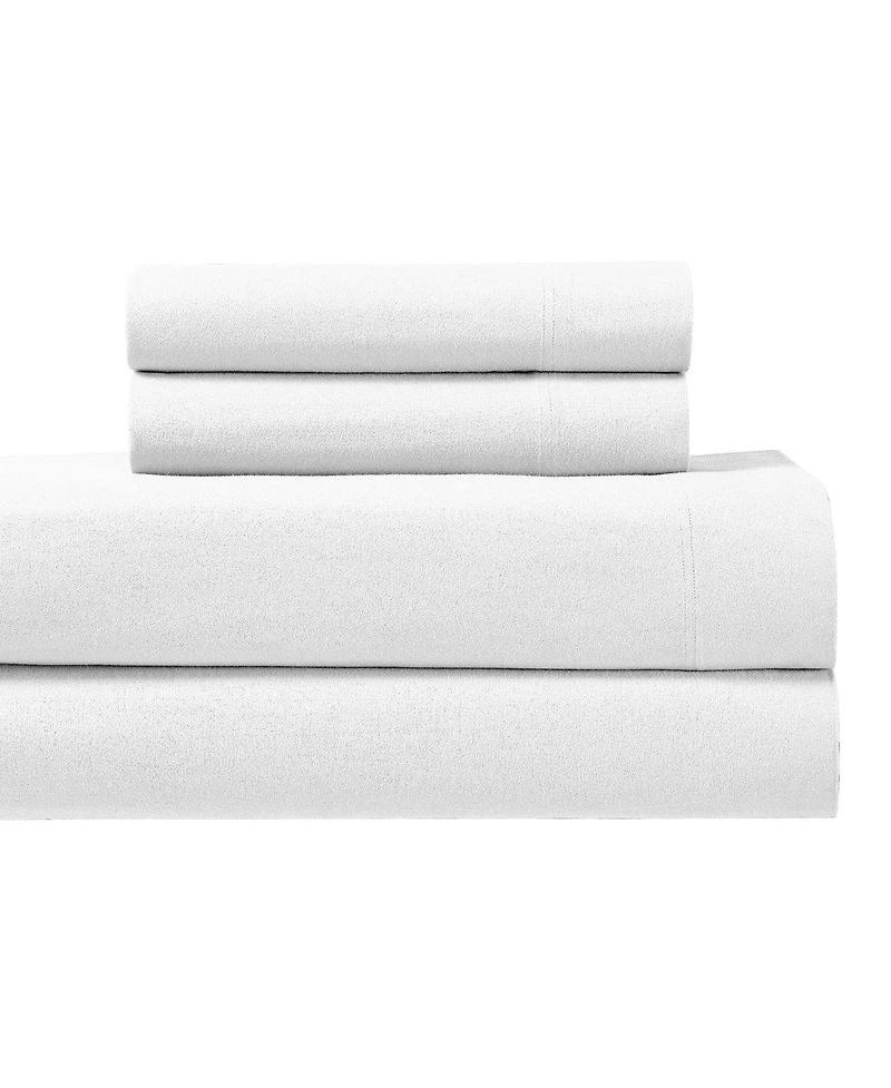 Heavyweight Flannel Sheet 4-Piece Set, Queen