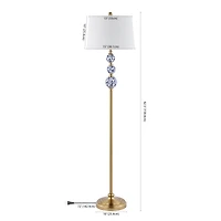 Jonathan Y Tavira Classic Midcentury Iron Led Floor Lamp