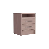 Depot E-shop Leyva Nightstand, Two Drawers, Superior Top