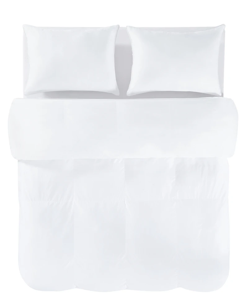 Eddie Bauer All Season RestAssured Down Oversized Comforter with Duvet Tabs, Oversized Queen