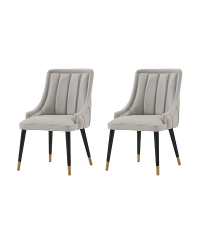Manhattan Comfort Eda 2-Piece Upholstered Dining Chair Set