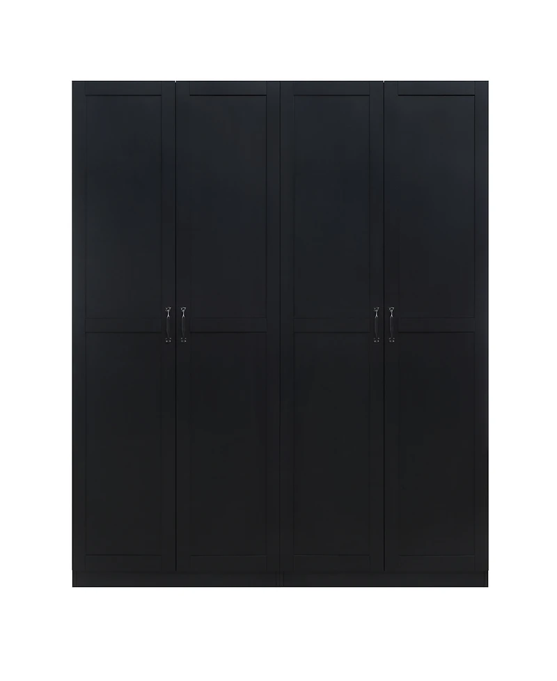 Manhattan Comfort Hopkins 2-Piece 4-Shelf Storage Closet Set