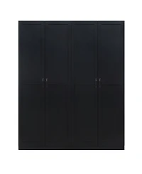 Manhattan Comfort Hopkins 2-Piece 4-Shelf Storage Closet Set