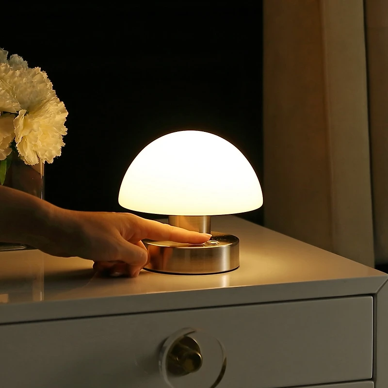 Zoe Bohemian Farmhouse Iron Rechargeable Integrated Led Table Lamp