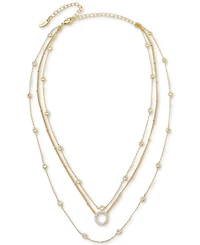 Ettika Monroe Crystal Strand Layered Necklace