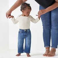 Gerber Baby Boys Neutral Straight Fit Jeans With Elastic Back