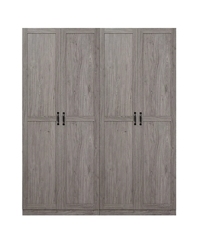 Manhattan Comfort Hopkins 2-Piece 4-Shelf Storage Closet Set