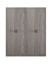 Manhattan Comfort Hopkins 2-Piece 4-Shelf Storage Closet Set