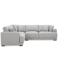 Closeout! Vasher 114" 3-Pc. Fabric Sectional Sofa, Created for Macy's