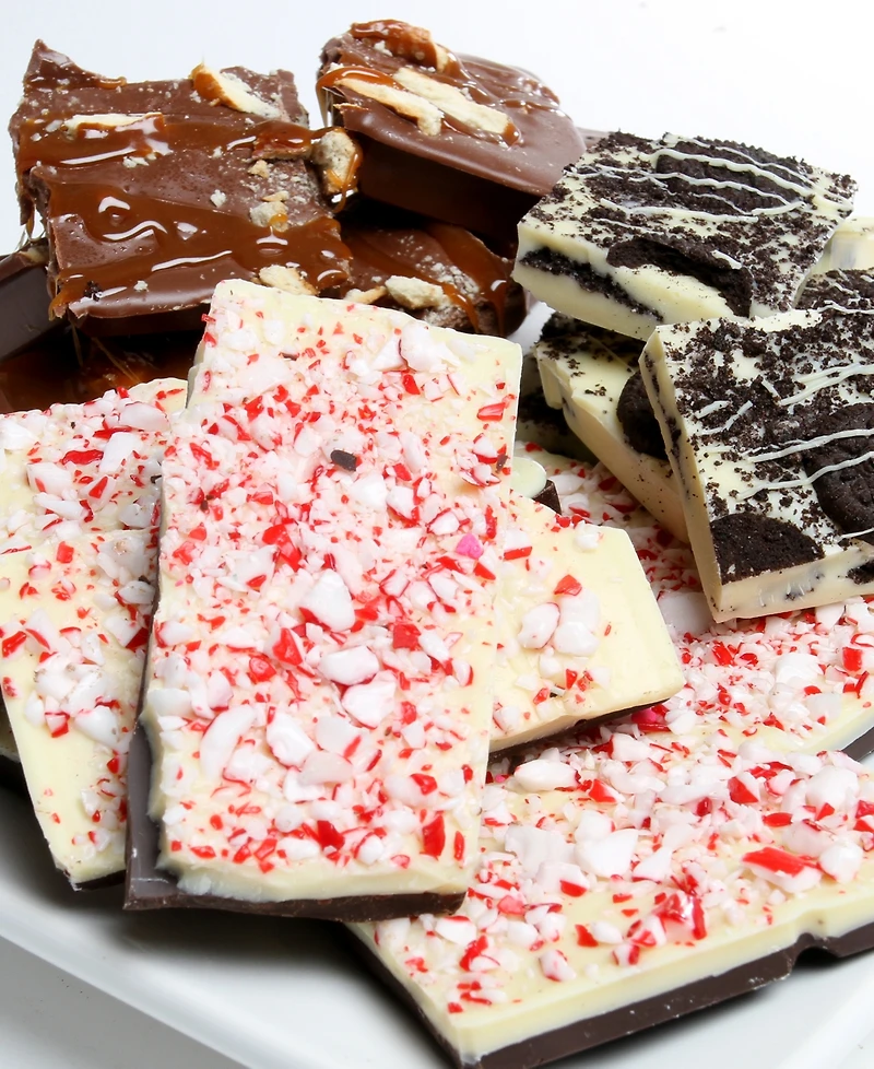 Chocolate Covered Company Holiday Belgian Chocolate Bark Trio