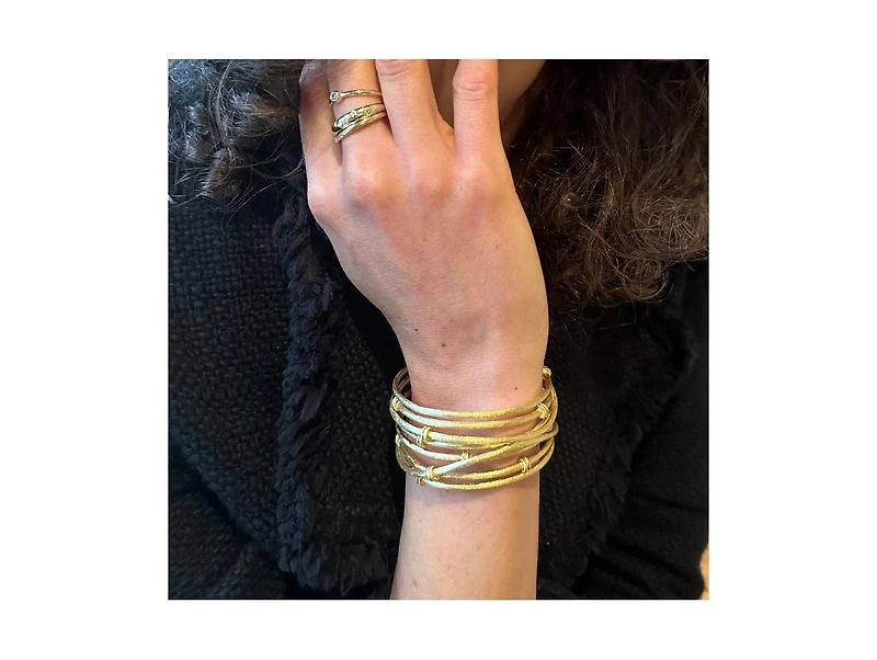 Satin Mini Mina Knotted Cuff Bracelet