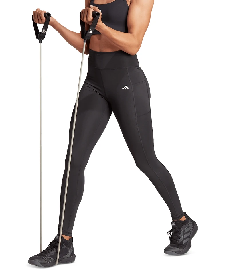 adidas Women's Optime Moisture-Wicking Full-Length Leggings