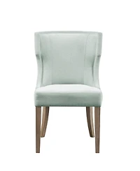 Madison Park 23.25" Carson Wide Wood Upholstered Wingback Dining Chair
