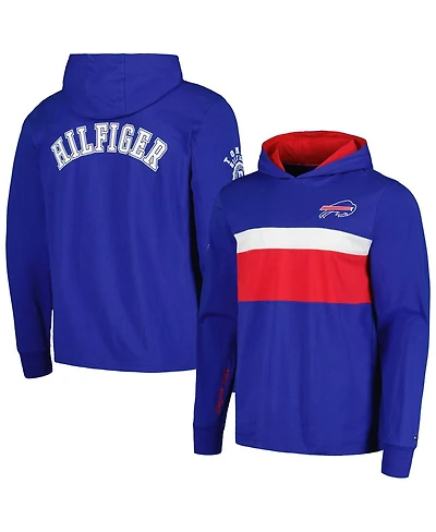 Men's Tommy Hilfiger Royal Buffalo Bills Morgan Long Sleeve Hoodie T-shirt