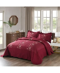MarCielo 3 Piece Lightweight Bedspread Quilt Set Lapaz - Queen