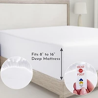 Soft 400 Thread Count 100% Cotton Deep Pocket California King Fitted Sheet Only by Design Den