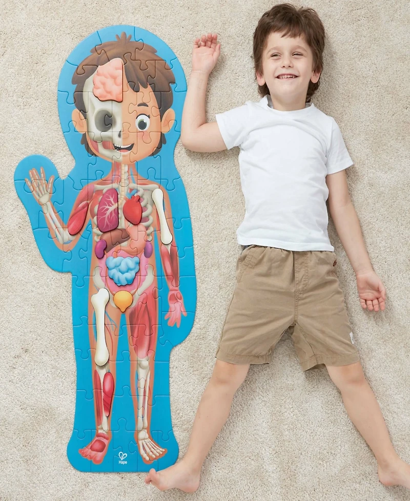 Hape Wooden Human Body Puzzle, 60 Pieces