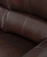 Arther 85" Leather Traditional Sofa