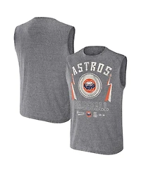 Men's Darius Rucker Collection by Fanatics Charcoal Distressed Houston Astros Muscle Tank Top