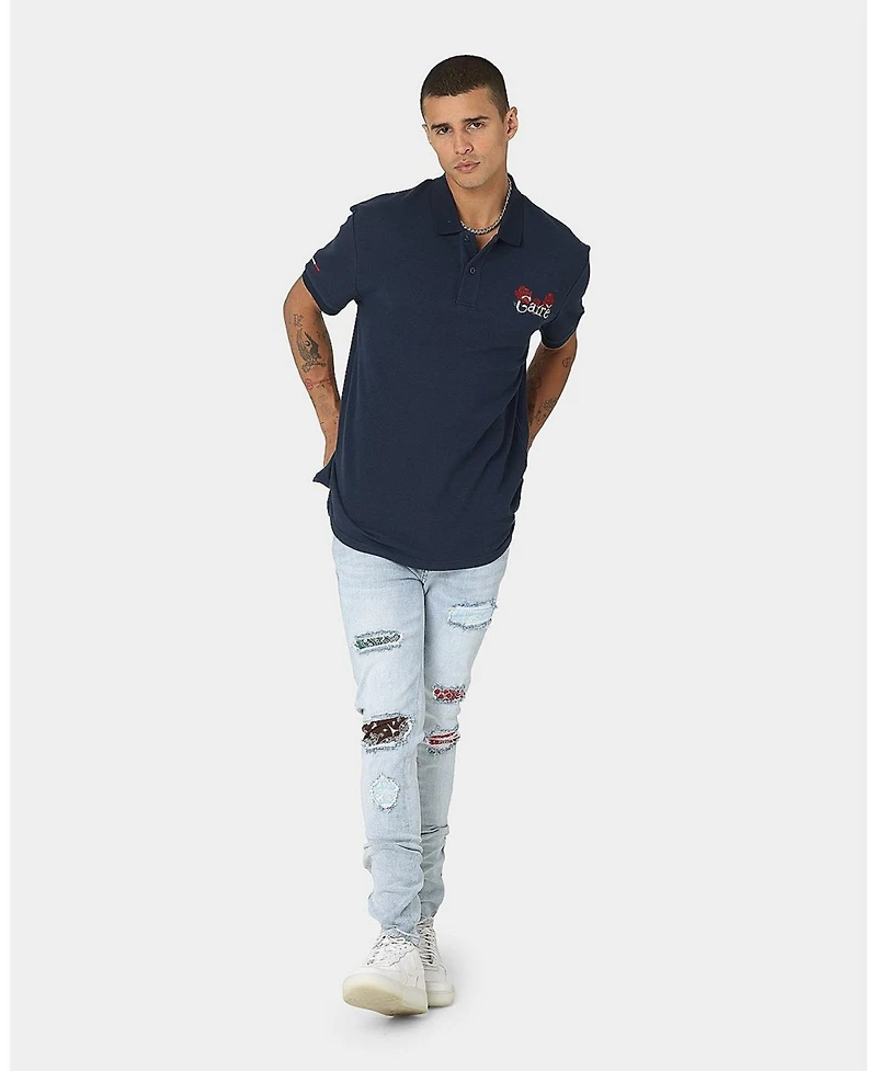 Carre Men's Volle Rose Short Sleeve Polo Shirt