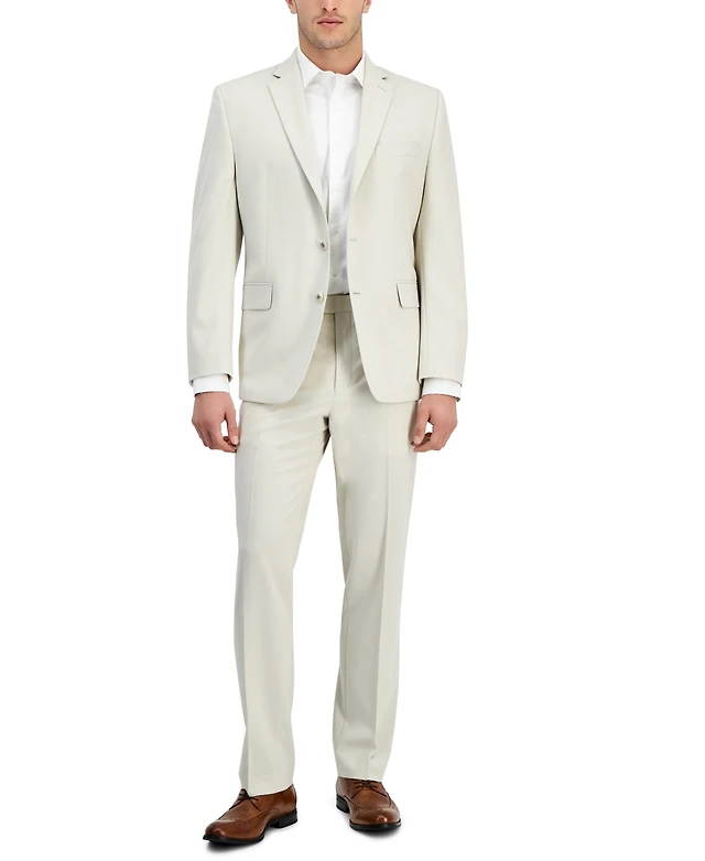 slim fit dress slacks Perry Ellis Portfolio Men's Modern-Fit Stretch Resolution Dress Pants –  DGFOutlet main image 1