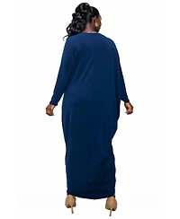 L I V D Plus Louella Asymmetrical Maxi Dress