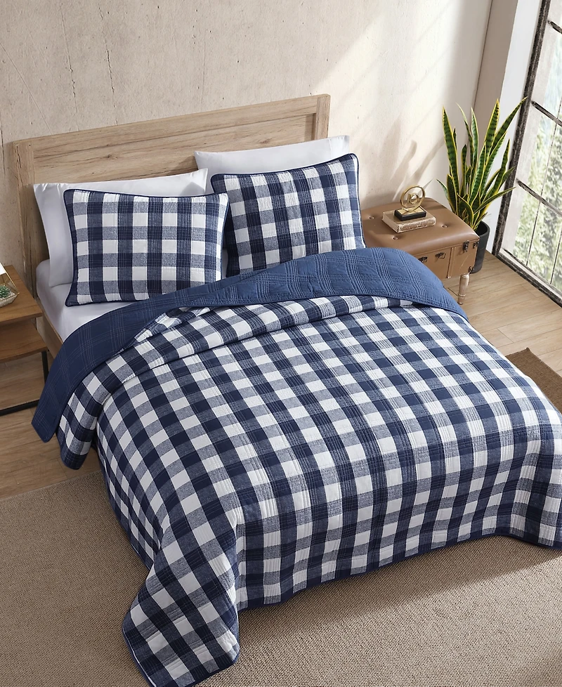 Eddie Bauer Lakehouse Plaid 3-Pc. Quilt Set, Full/Queen