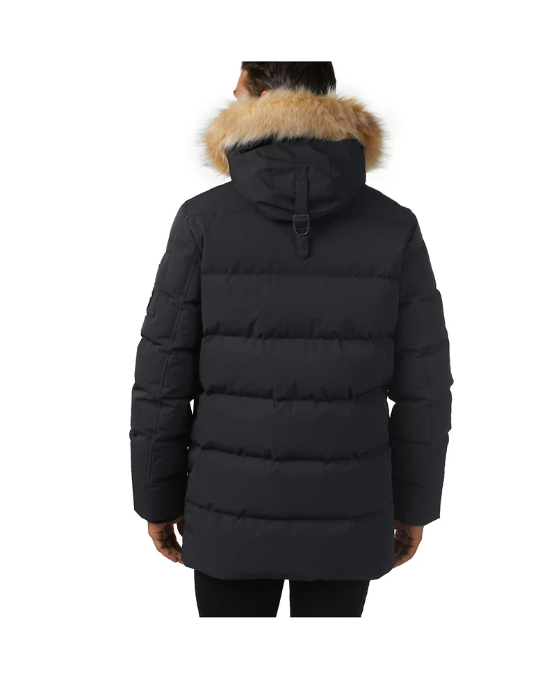 Pajar Men's Hamilton Channel Quilted Fixed Hood Parka