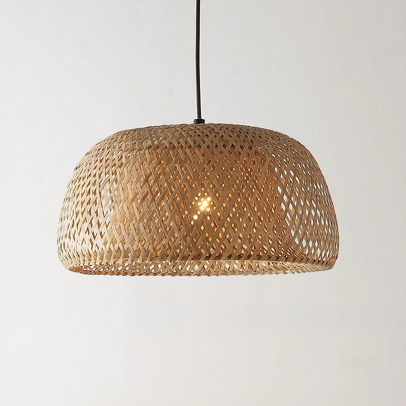 Jonathan Y Mateo Farmhouse Coastal Bamboo Led Pendant